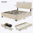 Velvet Upholstered Platform Bed-1157049073