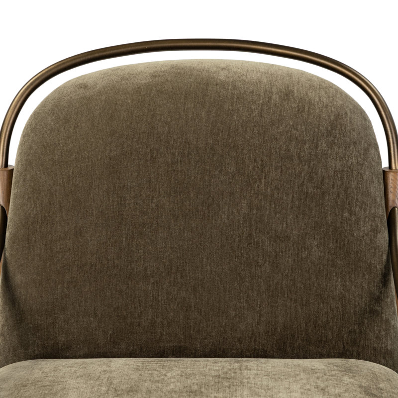 Demi Chair, Malmo Olive Polyester Blend