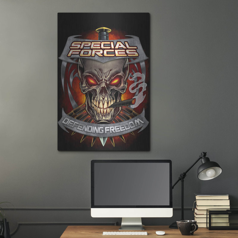 " Skull And Bullets Crest " by Flyland Designs