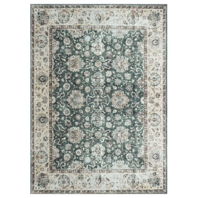 Remington Washable Green Area Rug