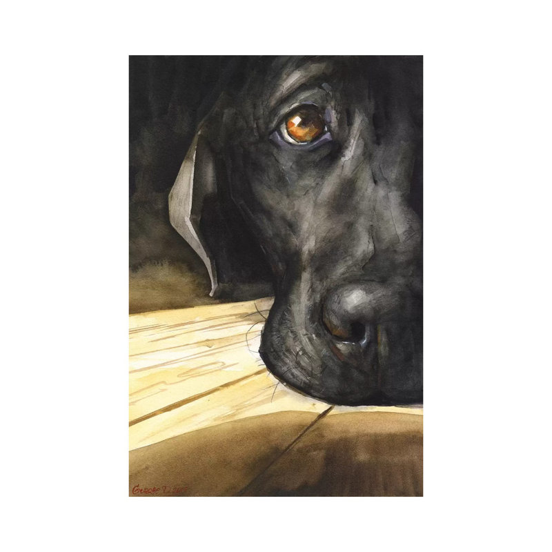 Labrador by George Dyachenko - Wrapped Canvas Painting, 101.6 cm H x 66.04 cm W x 1.91 cm D