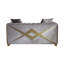 Causeuse de style moderne en argent-1410748754