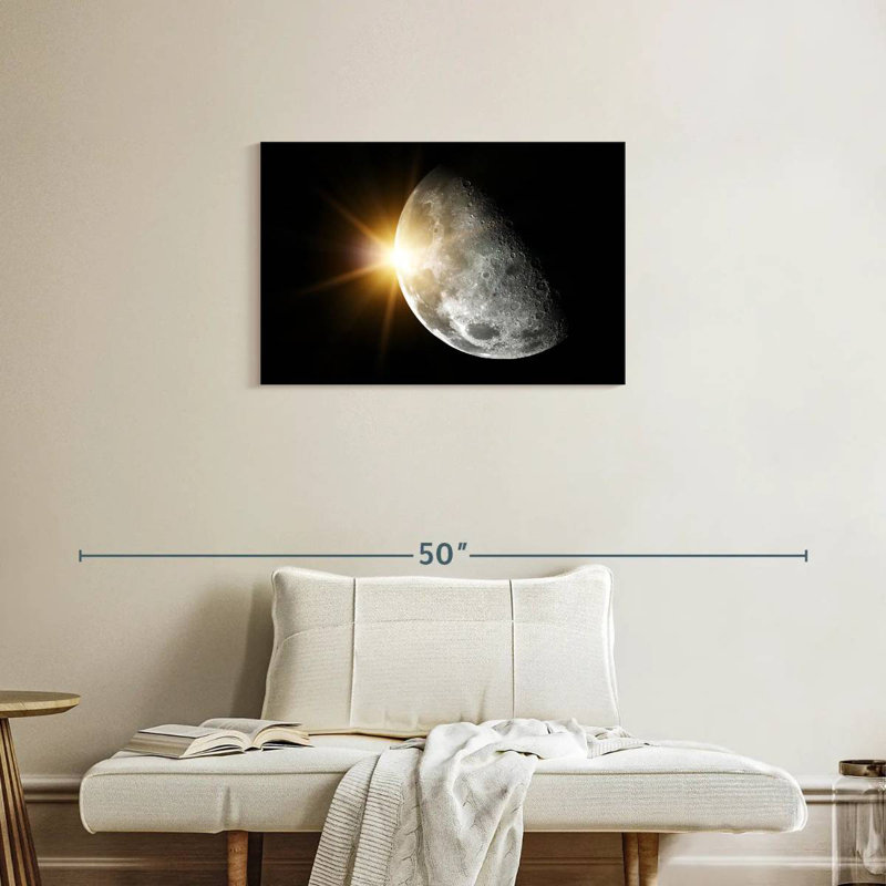 Oberle Sun Behind Moon, 20" H x 30" W