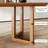 Light Brown Rectangular Solid Wood Dining Table-265295142
