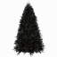 Arbre de Noël noir de 7 pi avec 450 lumières DEL blanches, arbre artificiel en PE + PVC à 1916 pointes pour décoration d'Halloween et des Fêtes, structure à charnières avec support en métal stable-507618832-507618837