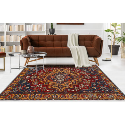 Khylar Distressed Jhm 5 Red Rug