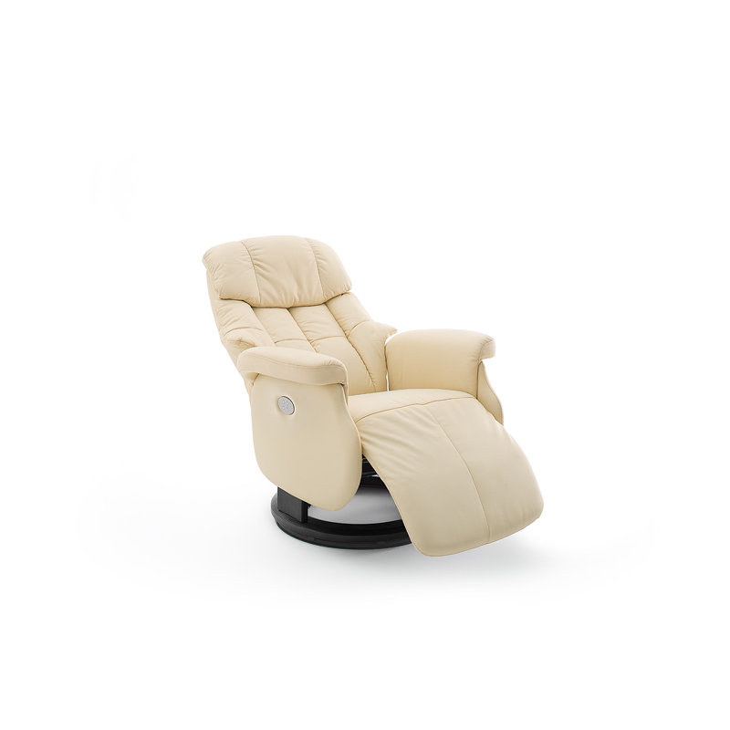 Damiana 82cm Wide Zero Gravity Recliner, Black, Cream