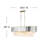 Reverie 43.25" Ten-Light Linear Chandelier - Hammered SS Shade & Textured Crystals