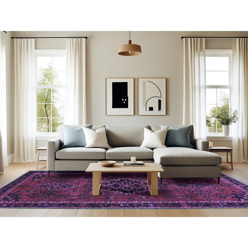 Oriental Indoor Rug, Rectangle 6' x 9'