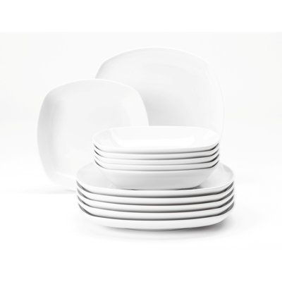Bernardica Piece Porcelain Dinnerware Set - Service for 6