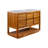 Weighton Tessa 48 In. Mango Wood Carrara White Marble Countertop Bath Vanity with Satin Gold Faucet
