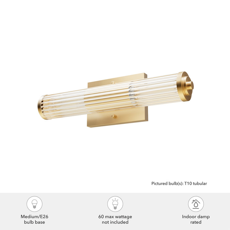 2 - Light Dimmable Vanity Light, Alturas Gold