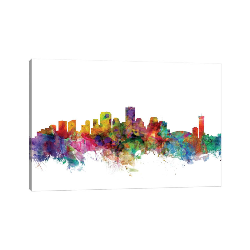 New Orleans, Louisiana Skyline by Michael Tompsett - Wrapped Canvas Gallery-Wrapped Canvas Giclée, 20.32 cm H x 30.48 cm W
