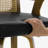 Upholstered Cane Back Counter & Bar Stool With Armrest-2118081898-2118081889