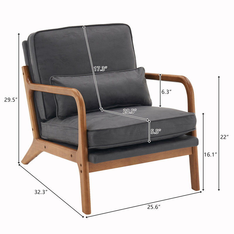 Fauteuil l 25,6 po Aledra, Polypropylène grise / oléfine