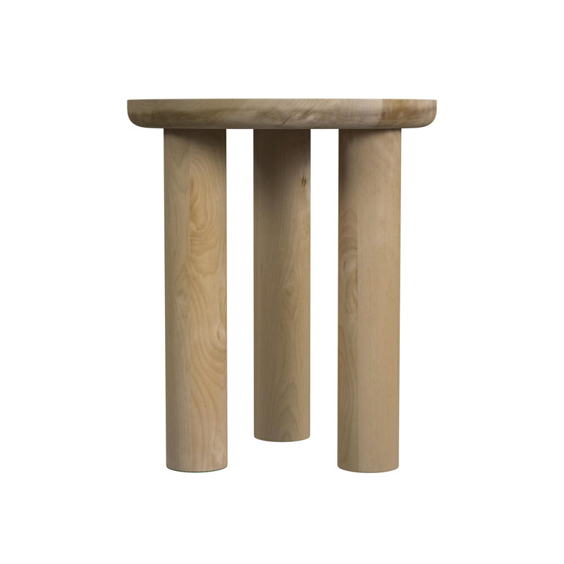 Solid Wood Top End Table