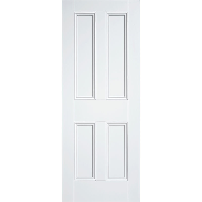 Nostalgia Primed White Internal Door, 198.1cm H x 68.6cm W x 3.5cm D