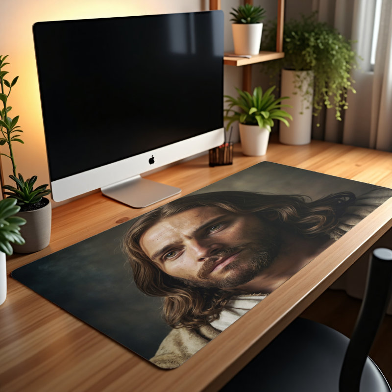 Polyester Desk Pad, 14.4x12.1