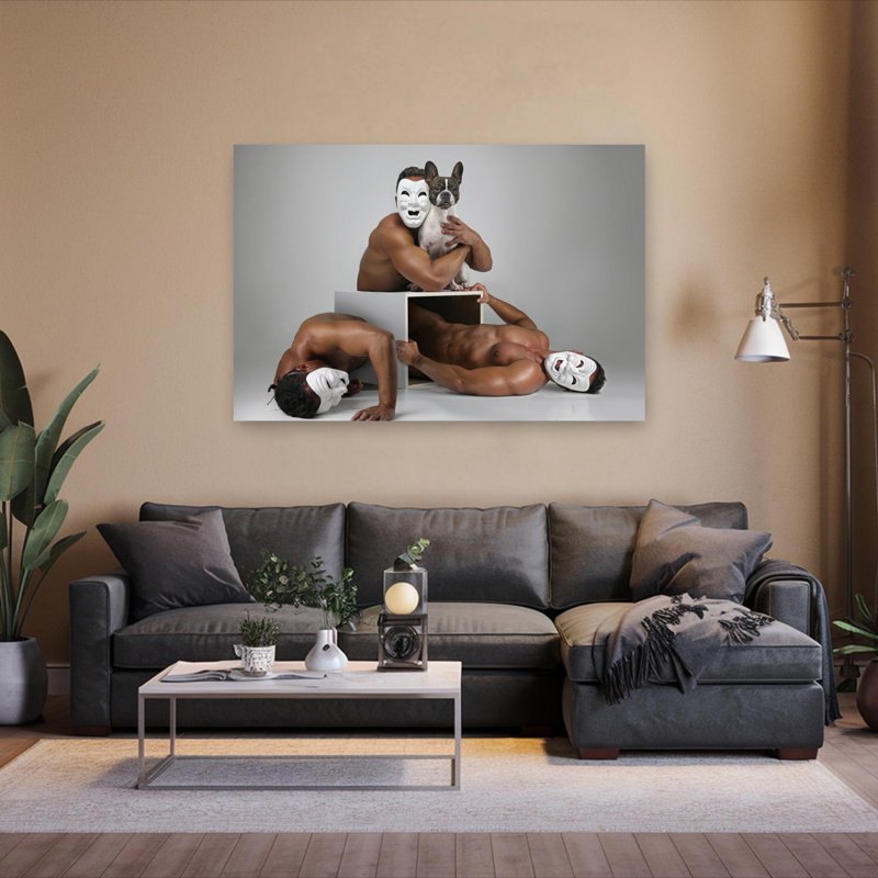 The Box Surreal Contemporary Dog Wall Art Print 1 Piece Wrapped Canvas Wall Art, 152.4cm H x 101.6cm W