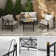 Eleena Patio Dining Set with Rectangular Table , Cushions Included
