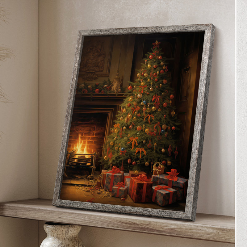 «Christmas Holiday Art», reproduction encadrée DCLV, H 11 po x l 9 po