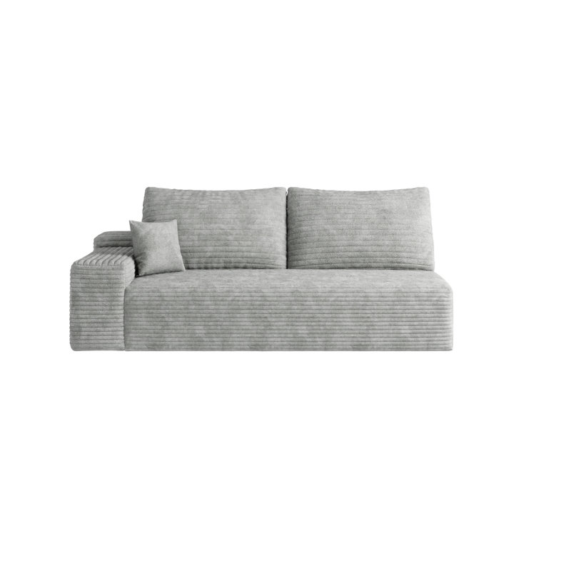Boneless Y119 3Seat Sofa, Sleeper Sofa, Loveseat, Modern Sofa, Left Hand Facing, Antique Gray