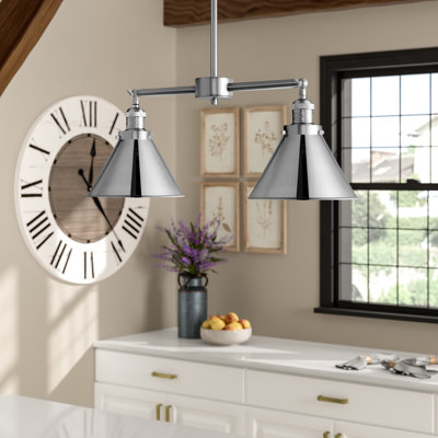 Luminaire suspendu pour îlot de cuisine 2 lumières Paylor