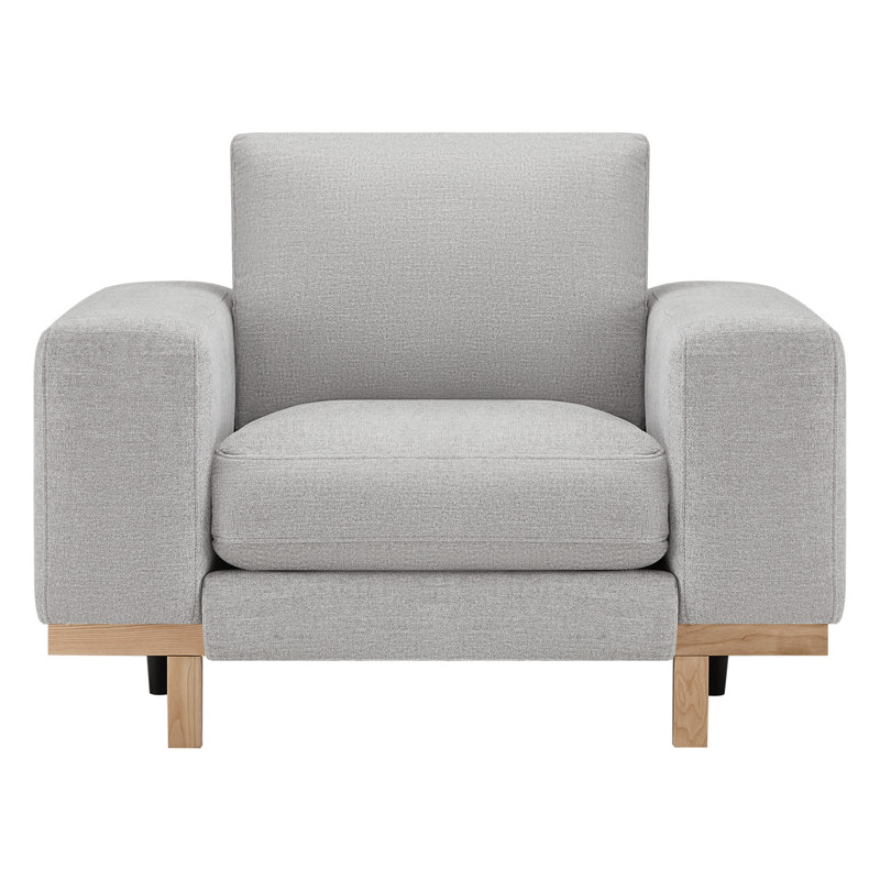 Fauteuil de 47 po de largeur Arnette, Natté Brent Cloud
