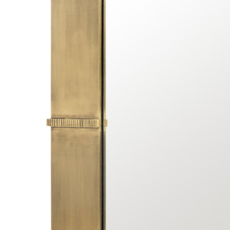 Brea Rectangle Brass Wall Mirror