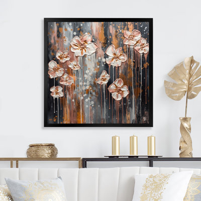 «Pink Roses In Bloom», reproduction sur toile
