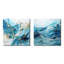Ensemble de 2 collages carrés bleus et blancs Glacier Charm-630735294-630735290