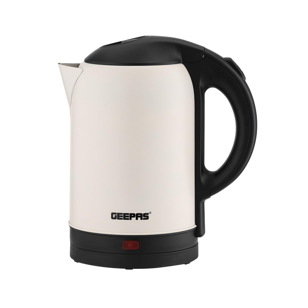 Geepas Unisex Cream 1.8L Cordless Stainless Steel Jug Kettle Black 1800W Rapid Boil In - Image 5