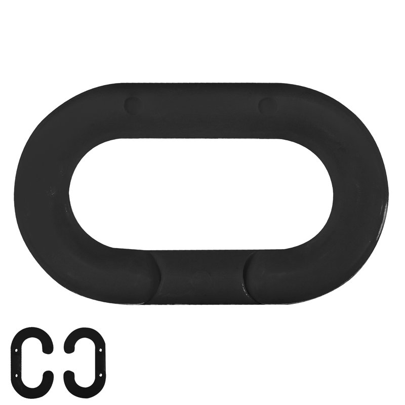 Maillon maître en plastique, Noir, H 2,12 po x l 20 po x P 0,29 po