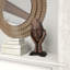 Buste brun en polystone