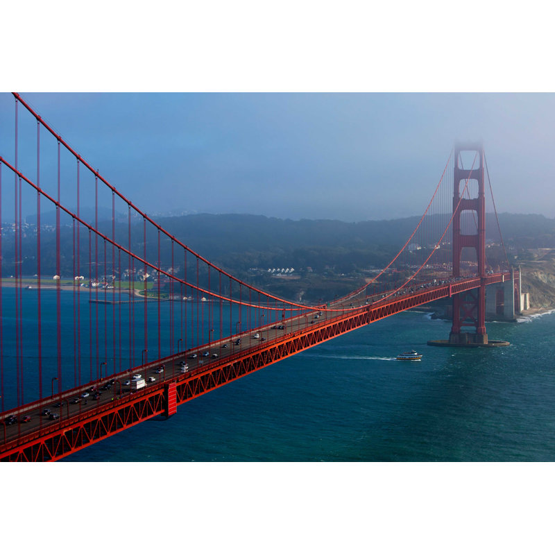 «The Golden Gate Bridge» par Palenque - Photographie sur toile tendue, L 12 po x H 8 po