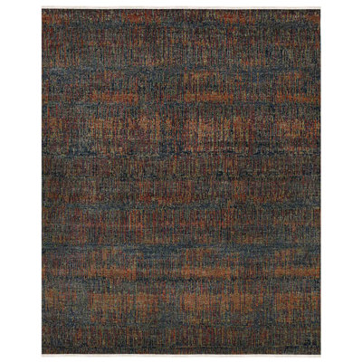 Tapis bleu en laine noué à la main Nickols Sapphire Nickols