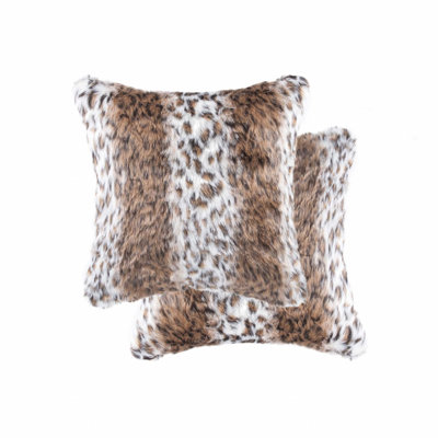 Belton Animal Print Faux Fur Throw Pillow