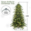 Arbre de Noël 7,5 pi en PVC vert + PE avec 450 lumières UL blanc chaud - 2856 pointes-638228574