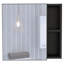 Pharmacie, trois tablettes internes, une porte, deux tablettes extérieures - noir-877517383