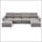 Jiuliana Upholstered Sectional Reversible-694076797-694075898