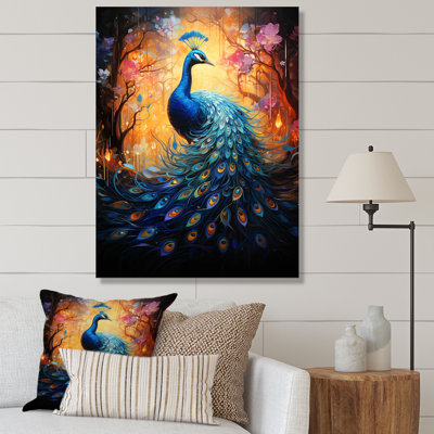 Impression sur toile Kazushige Blue Peacock Luminous