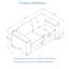 5 places moderne en tissu bleu, accoudoir carré avec porte-gobelet et rangement sous le siège, siège à ressorts spongieux confortable à haute densité rembourré 2 + 3 pour la maison, housses de coussin rembourrées amovibles-1061731550