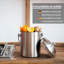 Kitchen Compost Bin with Charcoal Filter (1.3 Gallon)- Rust-Resistant Stainless Steel 100% Airtight