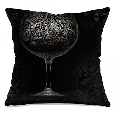 Intricate Glass Throw Pillow, Art Double Sided Pillows