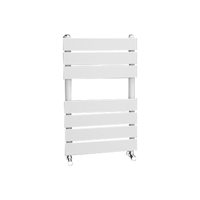 Noella Anthracite Flat Panel Towel Rail Designer Radiator, 65cm H x 40cm W x 6.2cm D, White