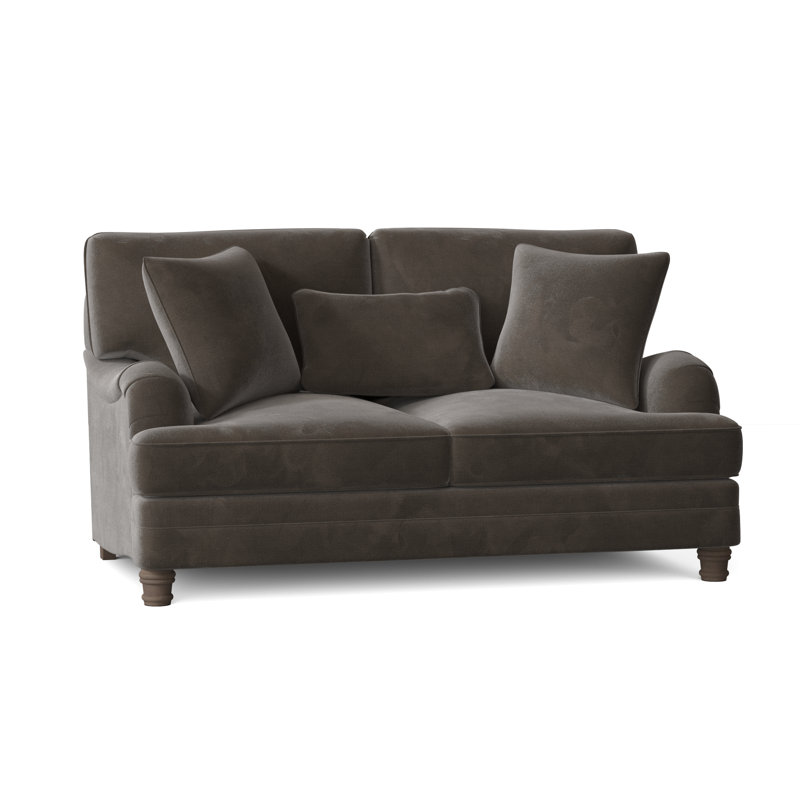 Tarleton Loveseat, Cream Chenille 1345-002, Aged Gray