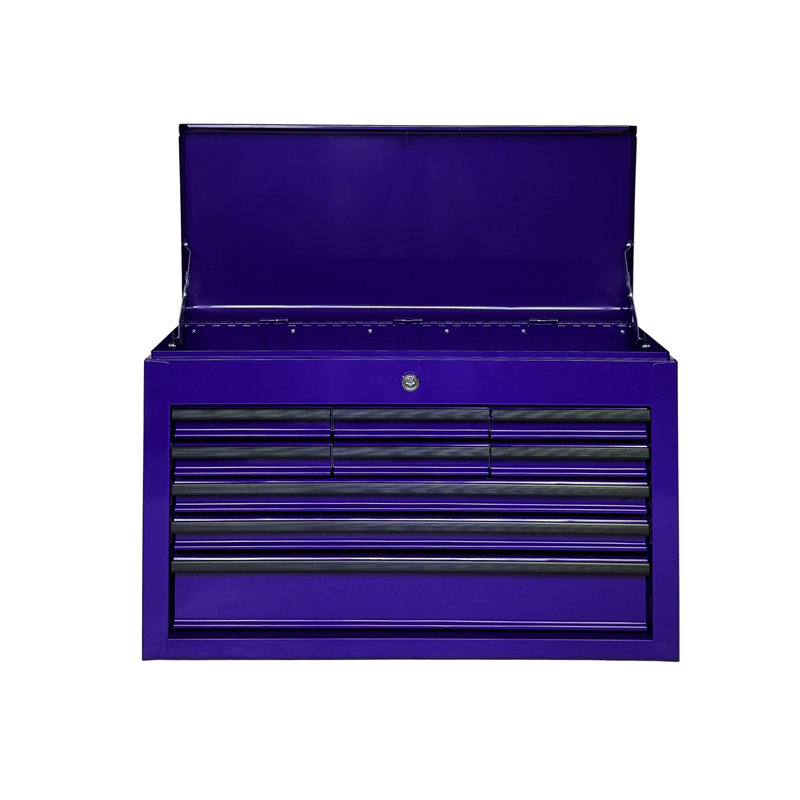 Boîte à outils en métal robuste, Purple