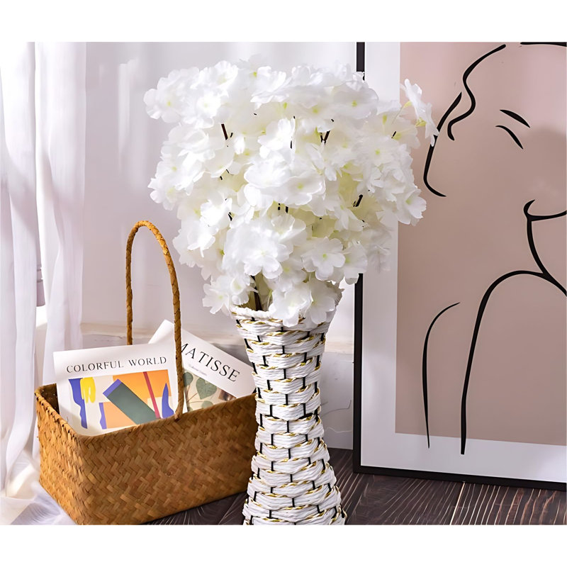 Arrangement de fleurs de pêcher, Rose / blanc