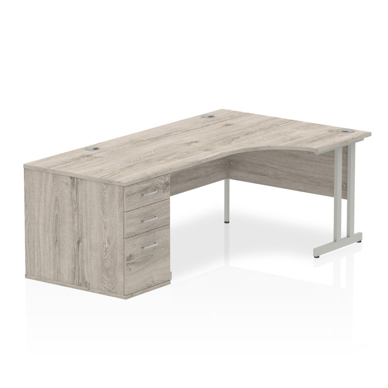 Zetta Solid Wood Base Executive Desk, 73 cm H x 160 cm W x 80 cm D