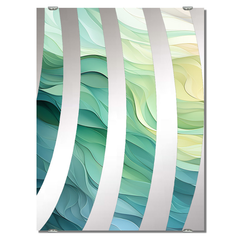 Servin - Abstract Geometric Wall Mirror MIR137891, 32" x 24"
